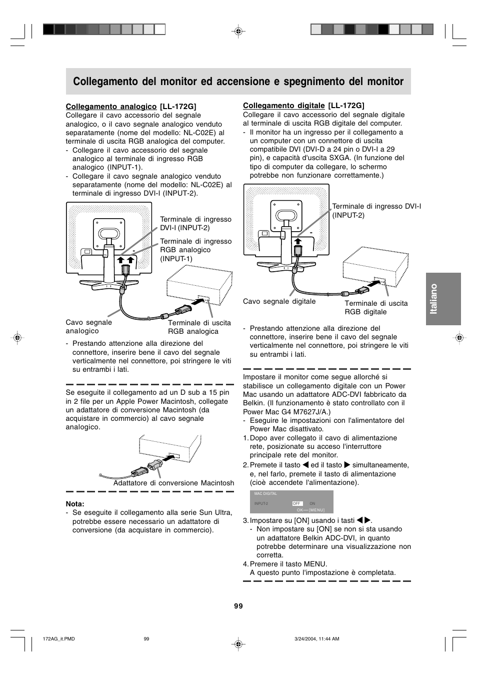 English deutsch français italiano español english | Sharp LL-172G User Manual | Page 99 / 152