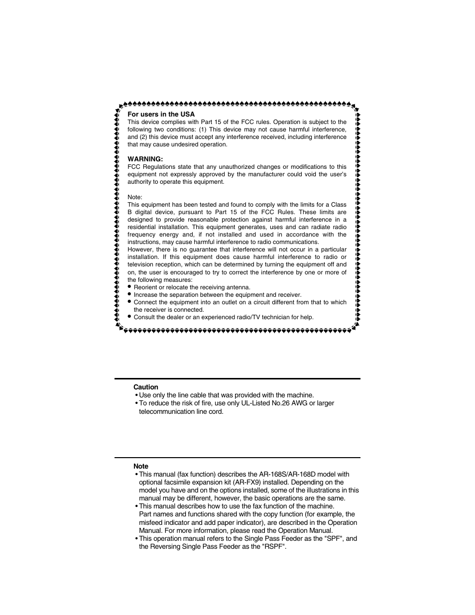 Sharp AR-FX9 User Manual | Page 2 / 104