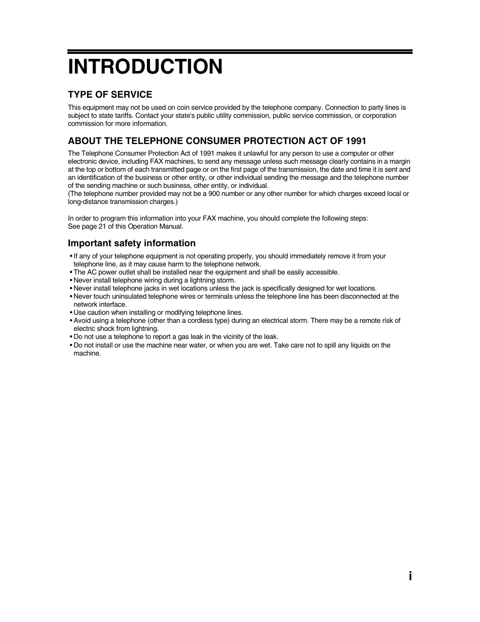 Introduction | Sharp AR-FX9 User Manual | Page 3 / 104