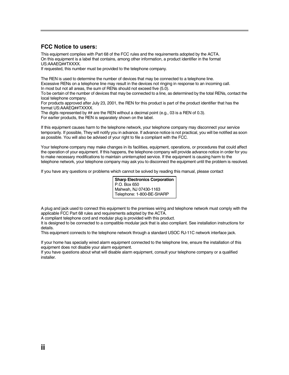 Sharp AR-FX9 User Manual | Page 4 / 104
