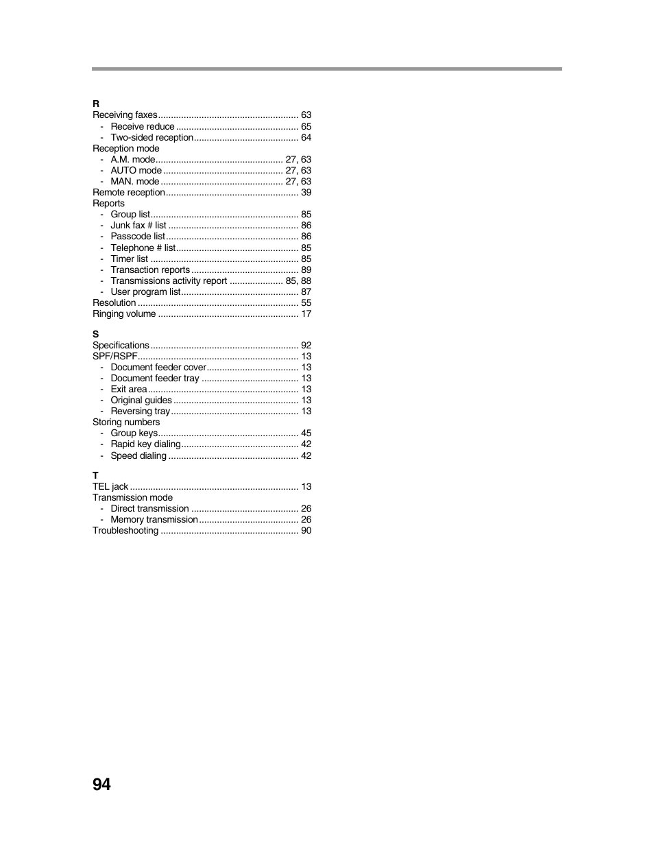 Sharp AR-FX9 User Manual | Page 98 / 104