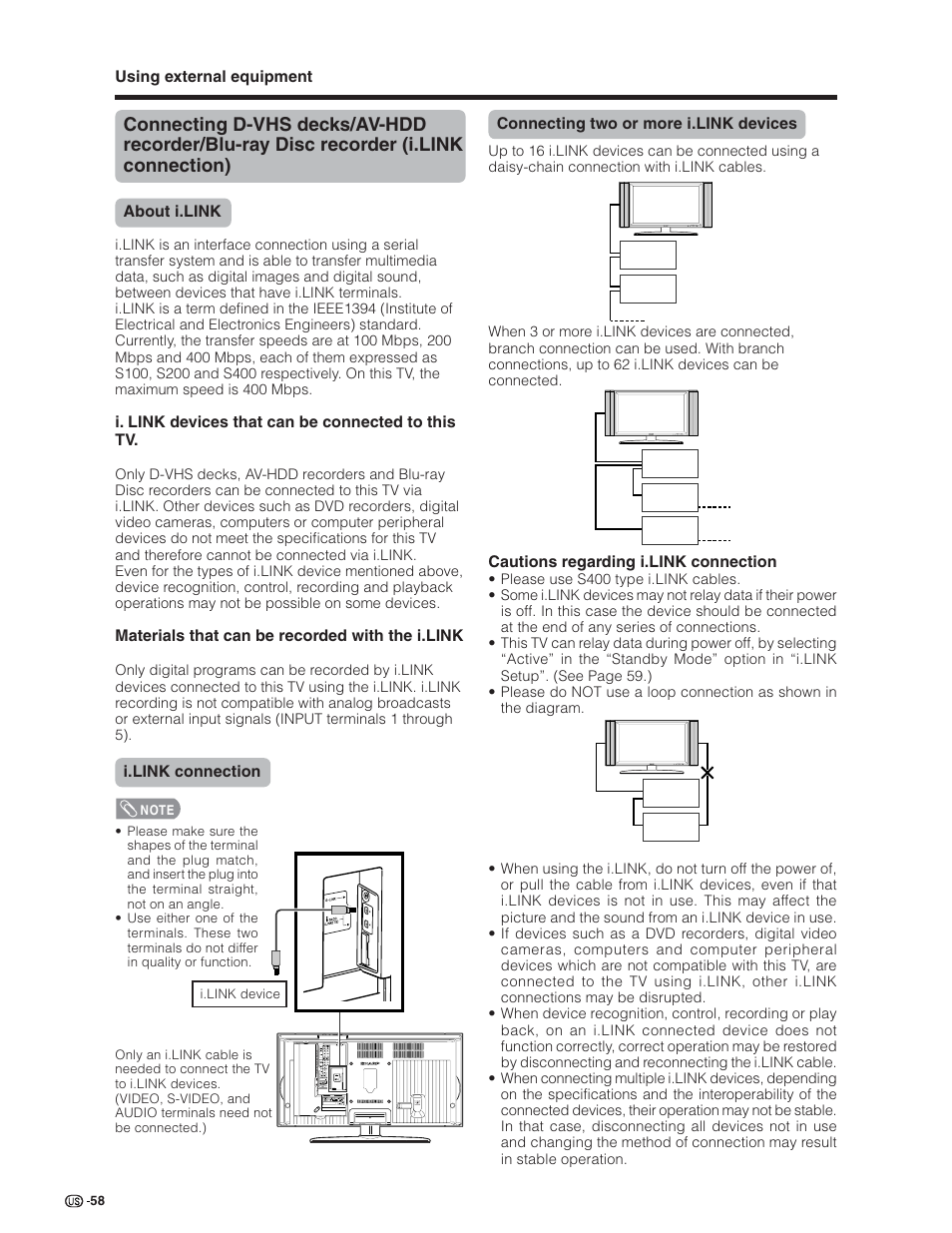 Sharp Aquos LC 26D5U User Manual | Page 59 / 102