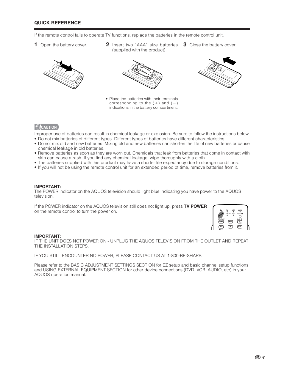 Sharp Aquos LC 26D5U User Manual | Page 8 / 102