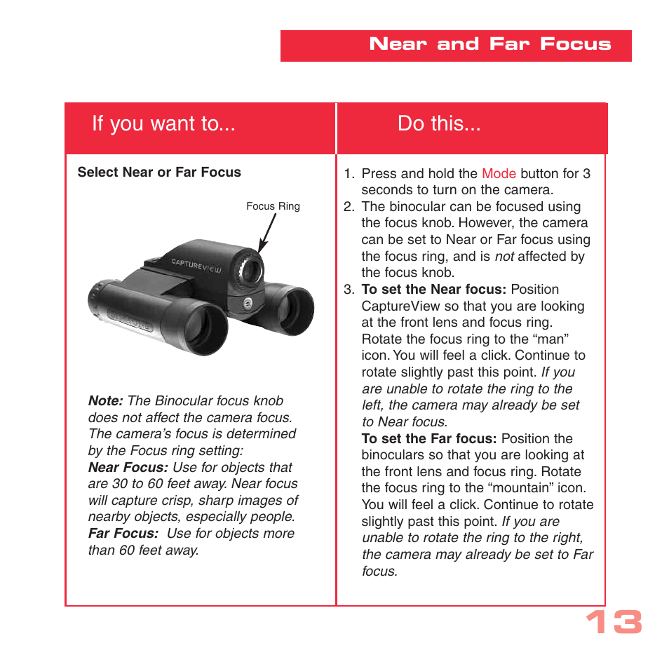 If you want to... do this | Sharp CV-2 User Manual | Page 13 / 32