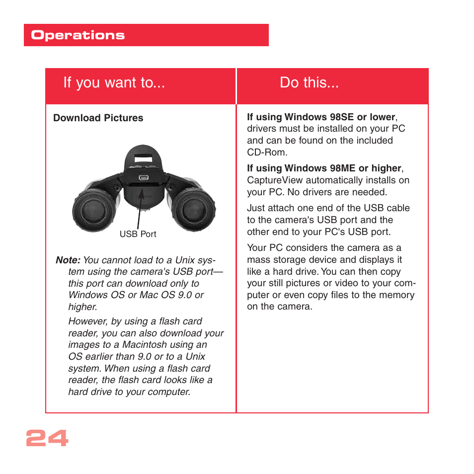 If you want to... do this | Sharp CV-2 User Manual | Page 24 / 32