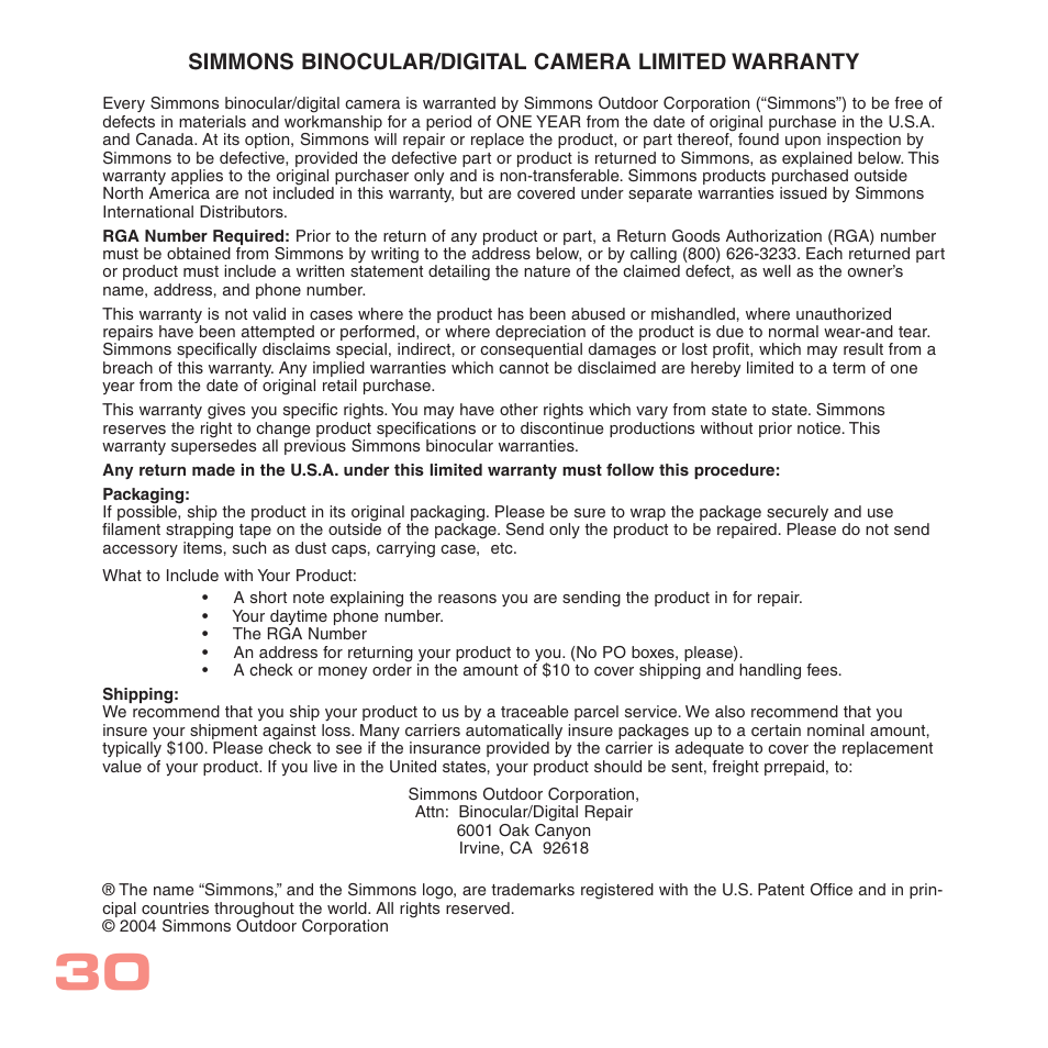 Sharp CV-2 User Manual | Page 30 / 32