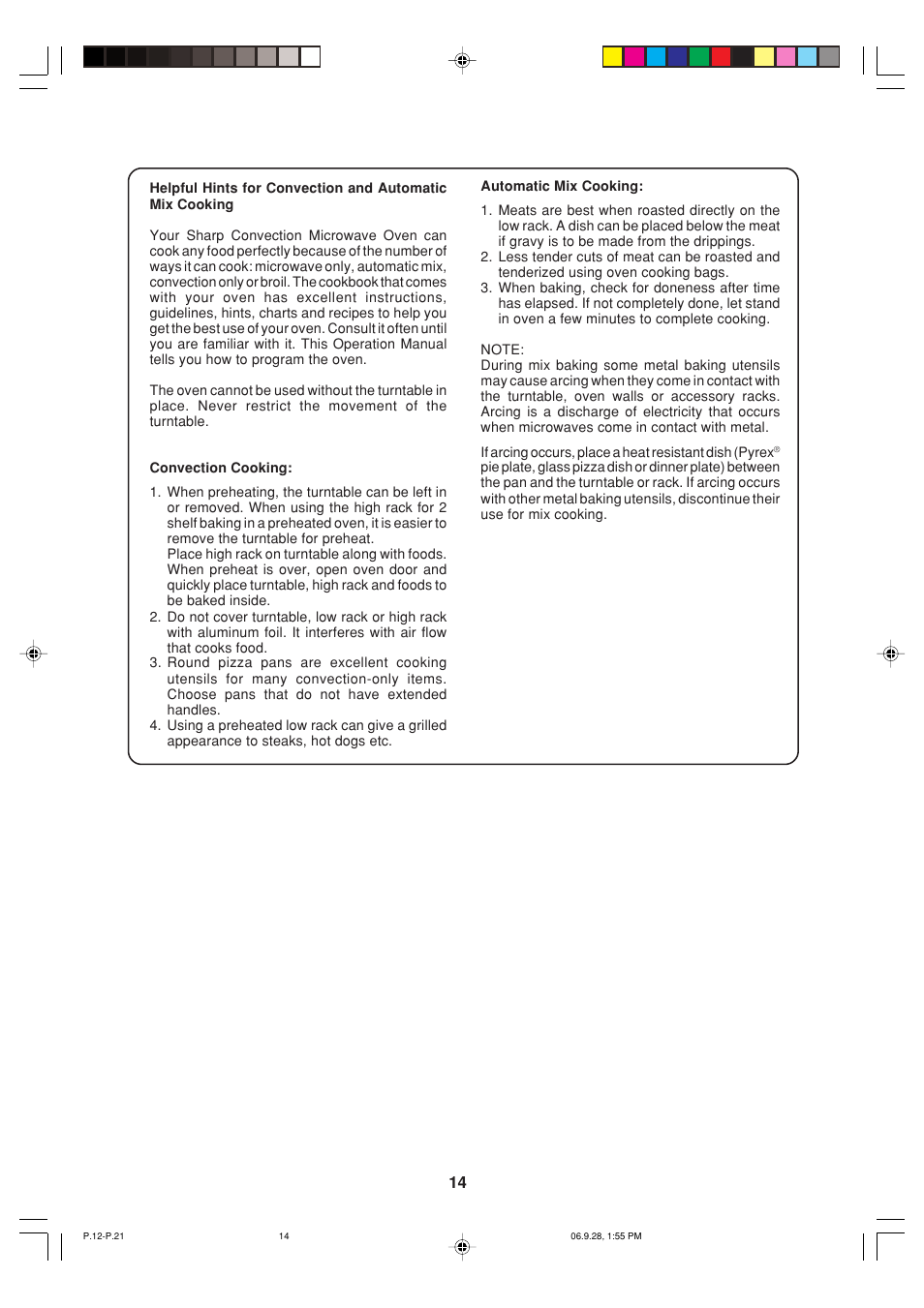 Sharp R-930AK User Manual | Page 16 / 32