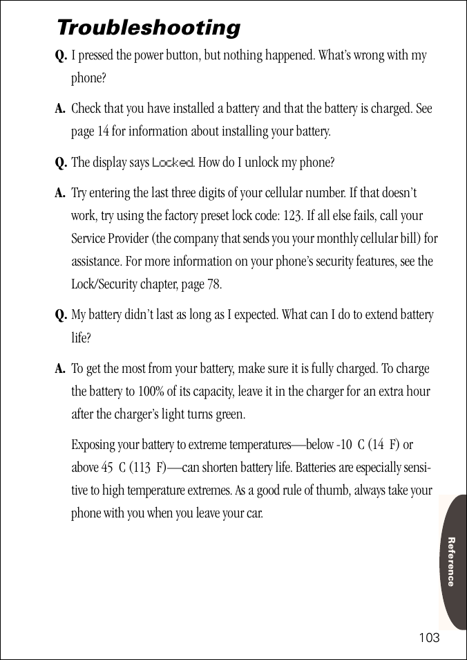 Troubleshooting | Motorola ST 7760 User Manual | Page 103 / 117