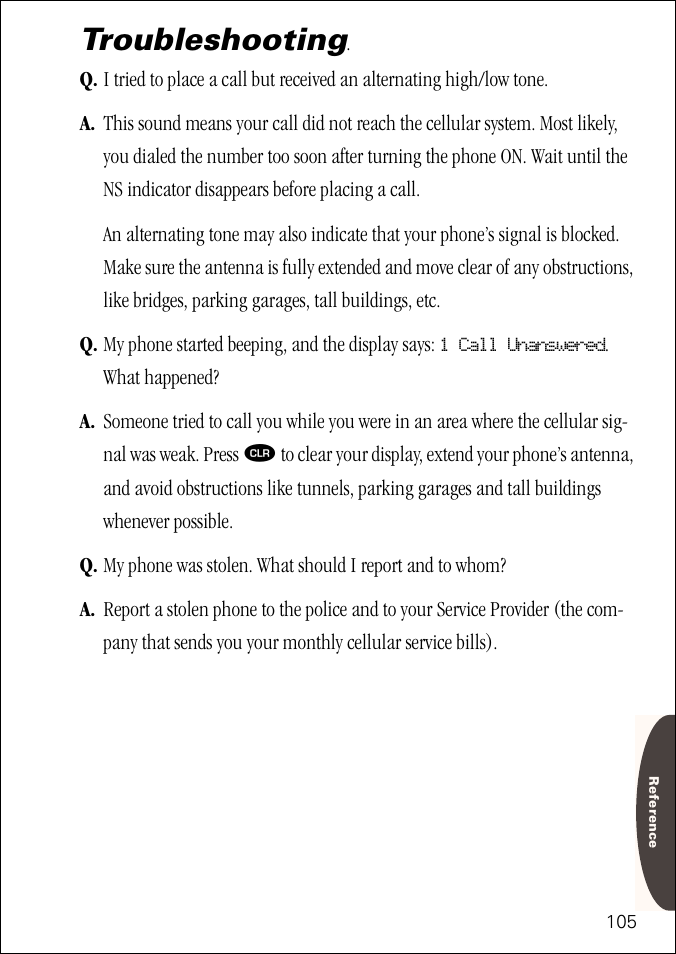 Troubleshooting | Motorola ST 7760 User Manual | Page 105 / 117