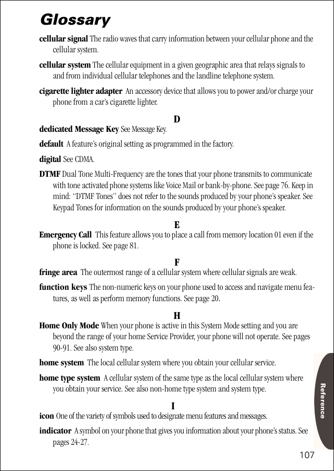 Glossary | Motorola ST 7760 User Manual | Page 107 / 117