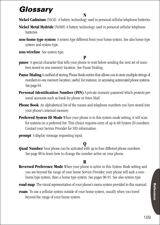 Glossary | Motorola ST 7760 User Manual | Page 109 / 117