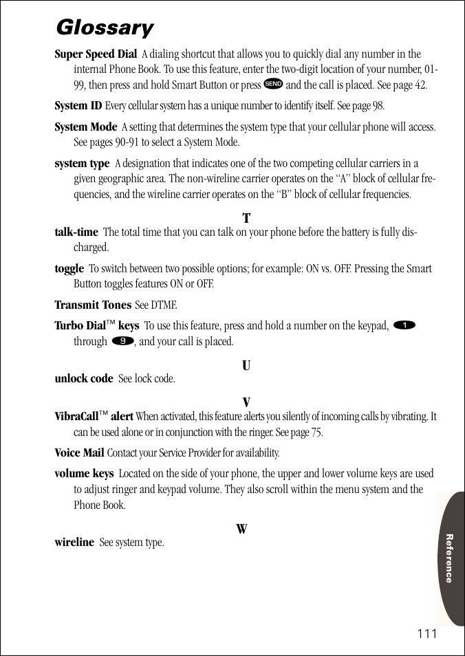 Glossary | Motorola ST 7760 User Manual | Page 111 / 117