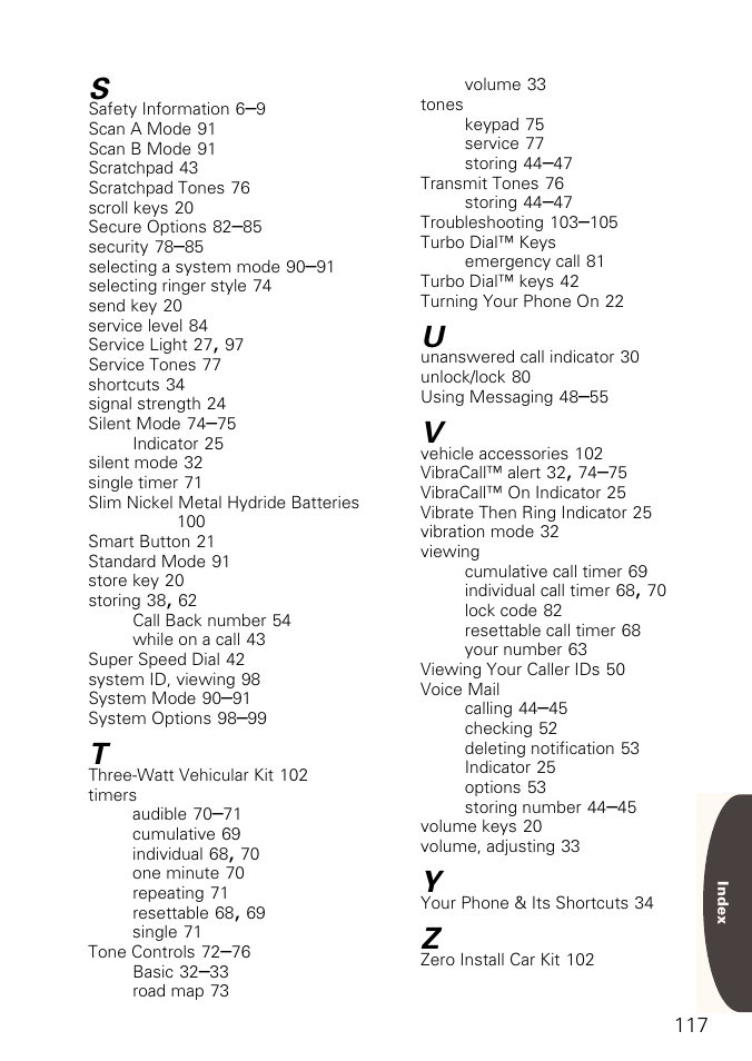 Motorola ST 7760 User Manual | Page 117 / 117