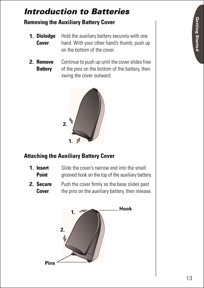 Introduction to batteries | Motorola ST 7760 User Manual | Page 13 / 117