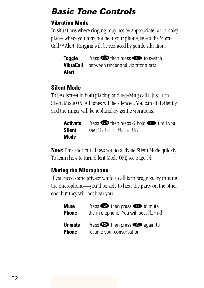 Basic tone controls | Motorola ST 7760 User Manual | Page 32 / 117