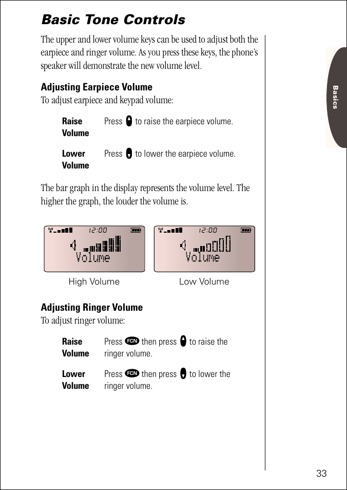 Basic tone controls | Motorola ST 7760 User Manual | Page 33 / 117