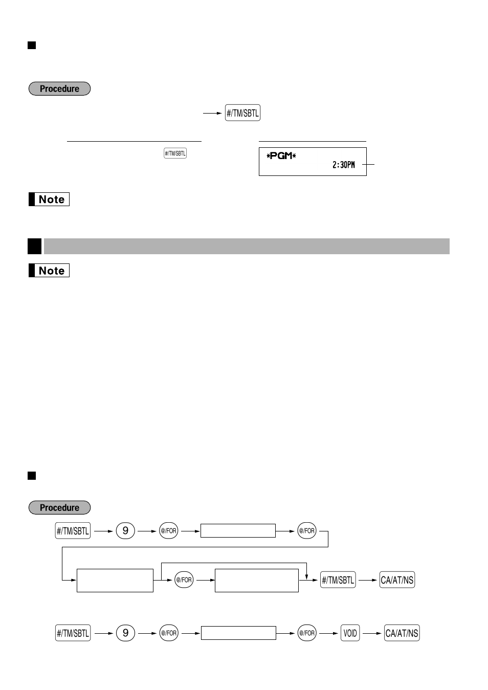 Time, Tax programming using a tax rate, S@ 9 v a | S@ 9 @ @ s a | Sharp Electronic Cash Register XE-A40S User Manual | Page 30 / 116