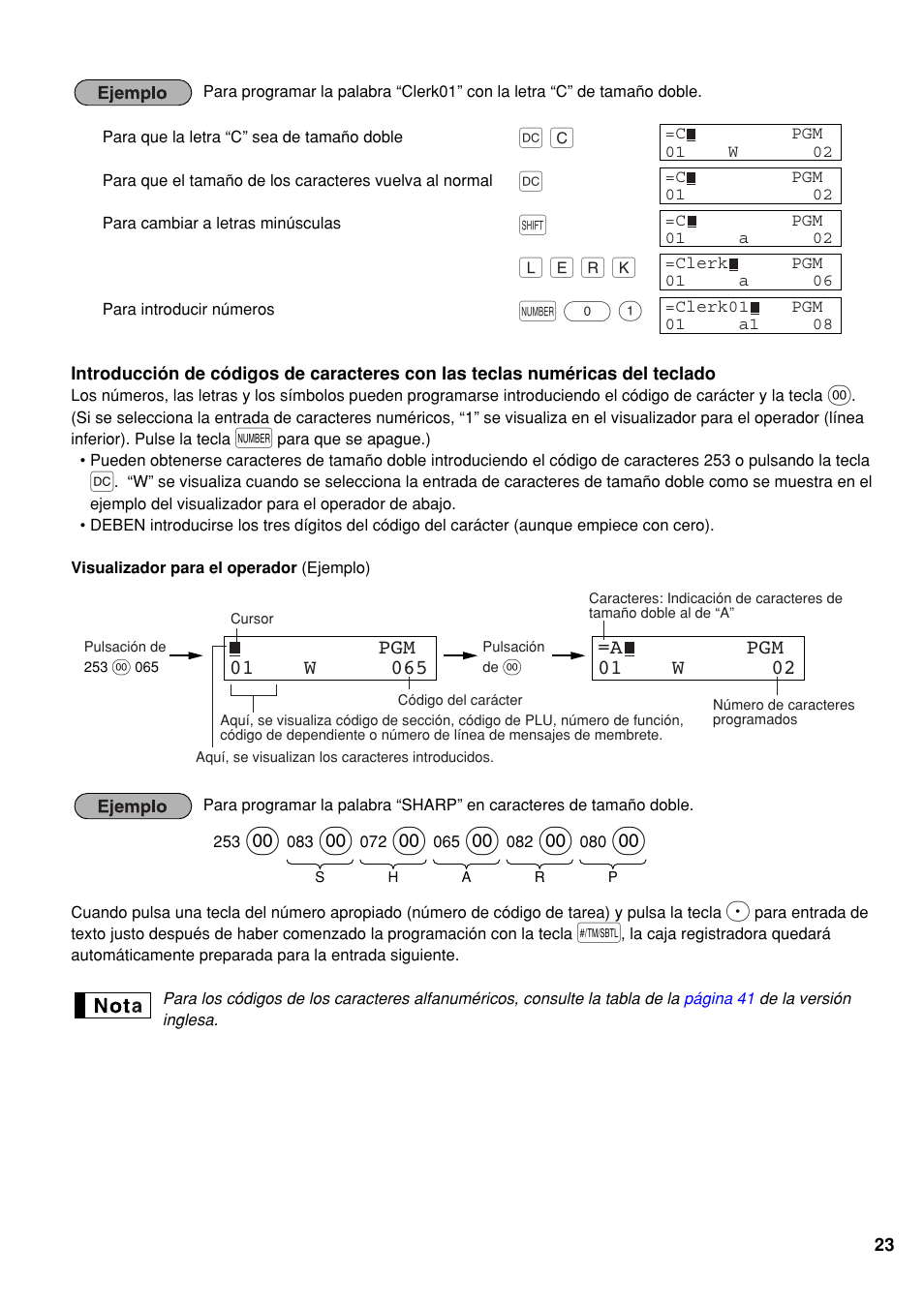 Sharp Electronic Cash Register XE-A40S User Manual | Page 97 / 116