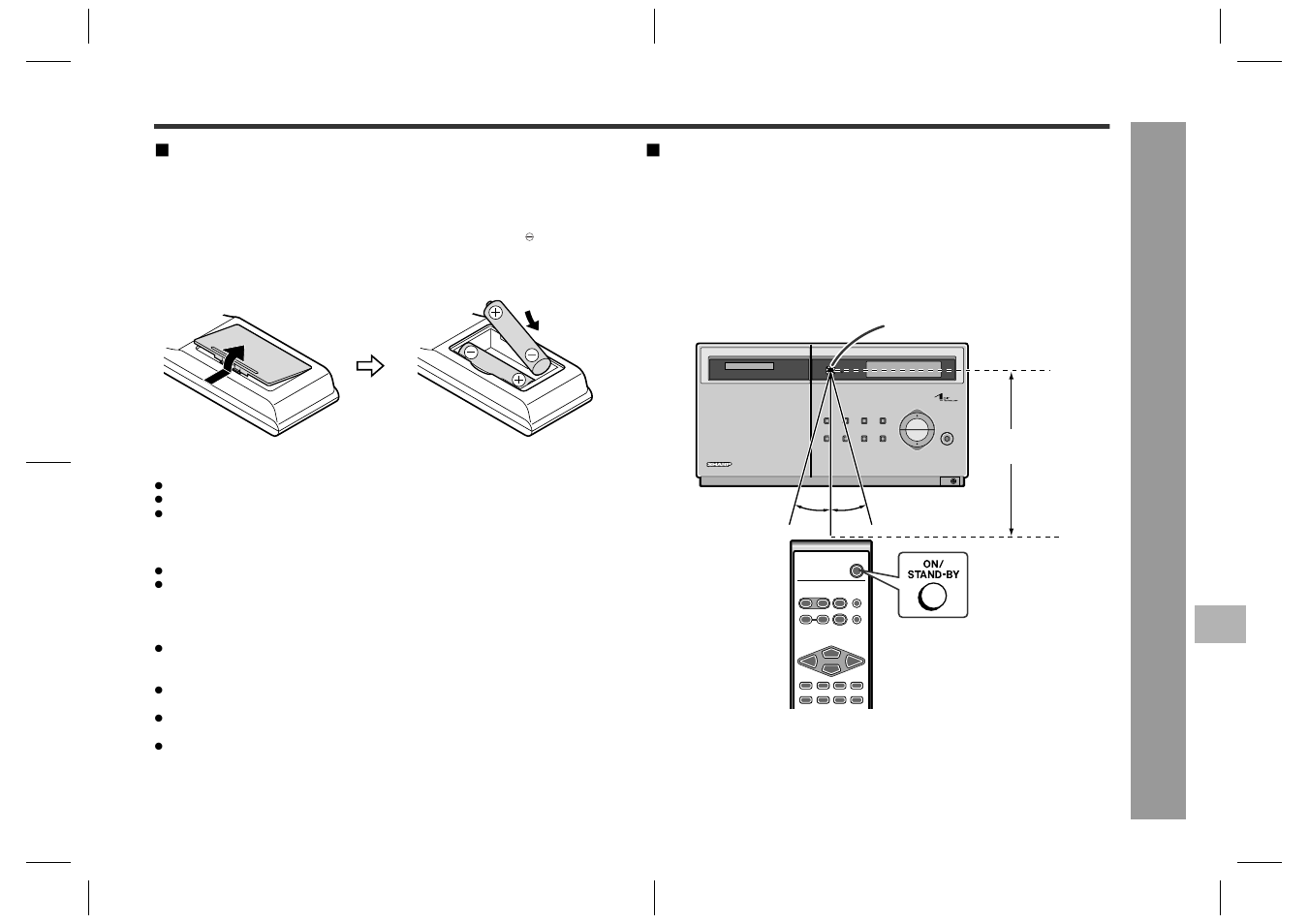 Remote control | Sharp SD-EX200 User Manual | Page 11 / 30