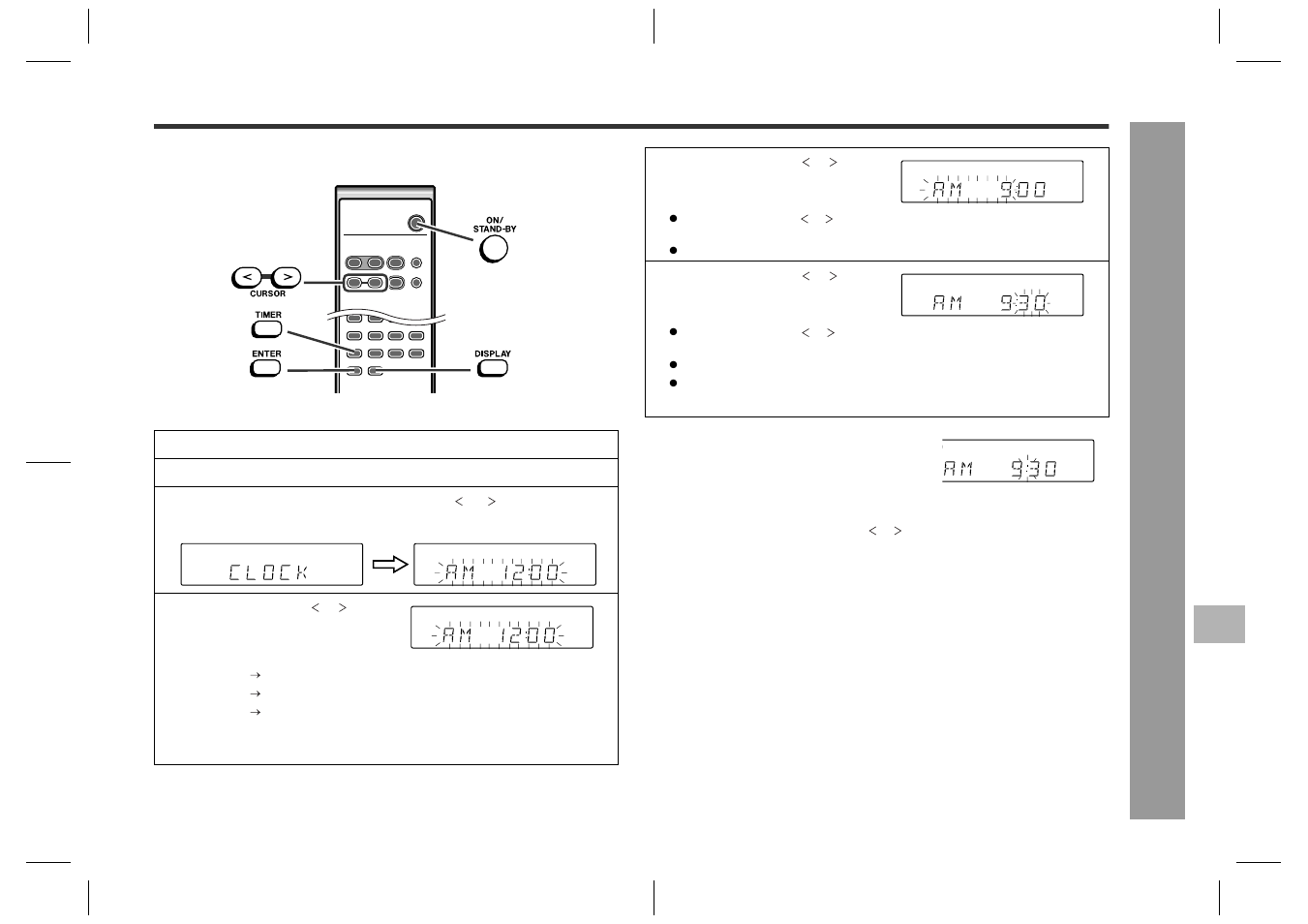 Setting the clock | Sharp SD-EX200 User Manual | Page 15 / 30