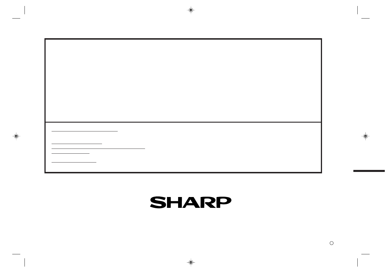 Sharp electronics corporation, Sharp corporation | Sharp SD-EX200 User Manual | Page 30 / 30