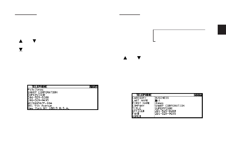 View mode, Edit mode | Sharp OZ-640 User Manual | Page 20 / 102