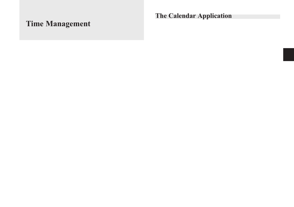 Time management, The calendar application, 3chapter 3 | Sharp OZ-640 User Manual | Page 32 / 102