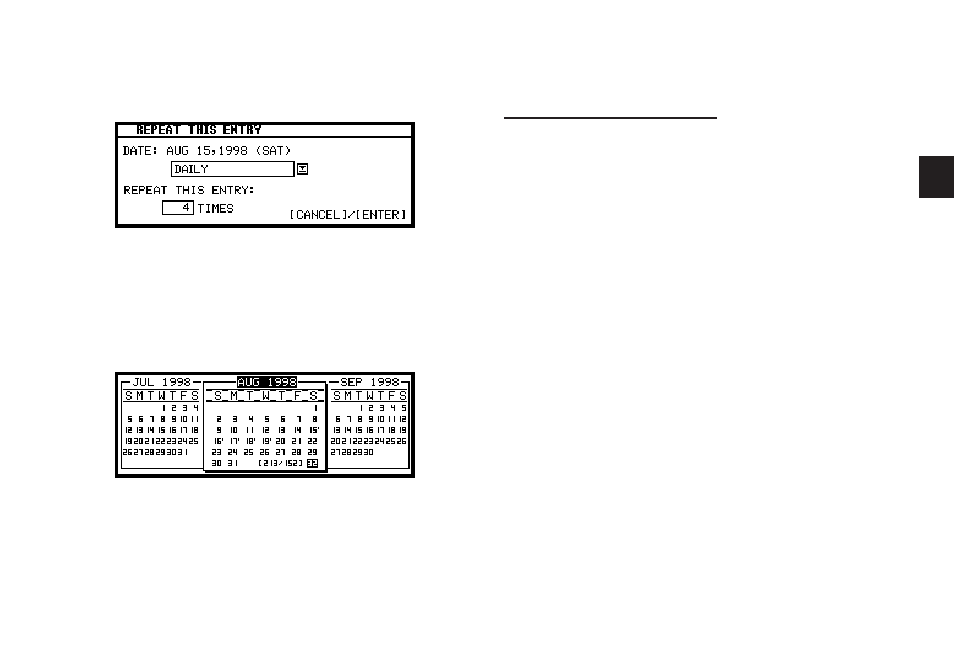 Setting a schedule alarm | Sharp OZ-640 User Manual | Page 36 / 102