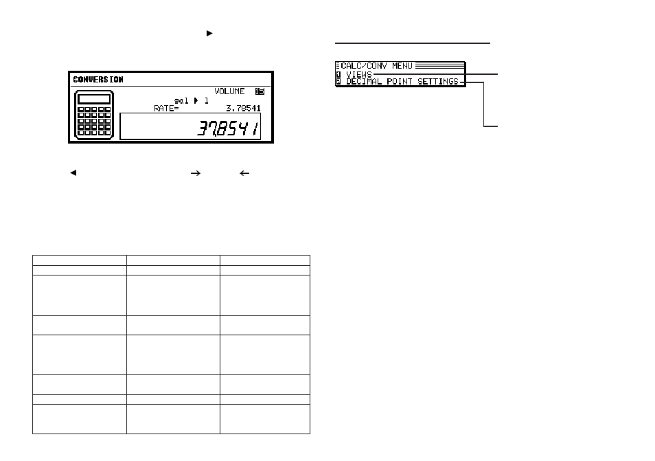 The calc application menu | Sharp OZ-640 User Manual | Page 57 / 102