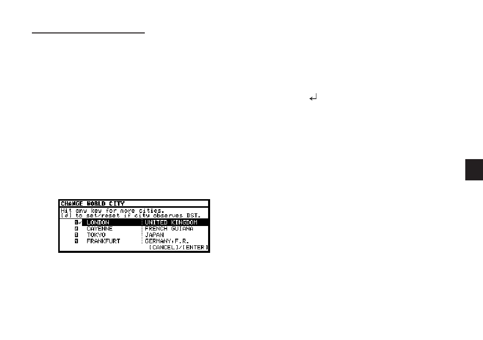 Checking the time in a city | Sharp OZ-640 User Manual | Page 60 / 102