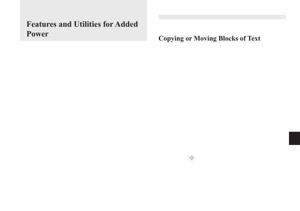 Features and utilities for added power, Copying or moving blocks of text, 8chapter 8 | Sharp OZ-640 User Manual | Page 70 / 102