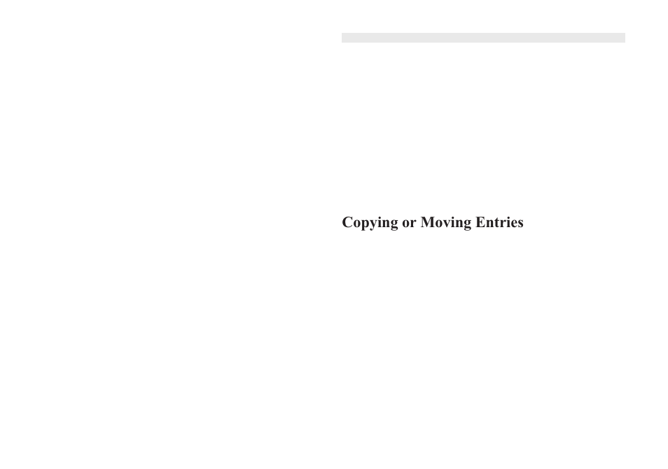 Copying or moving entries | Sharp OZ-640 User Manual | Page 71 / 102