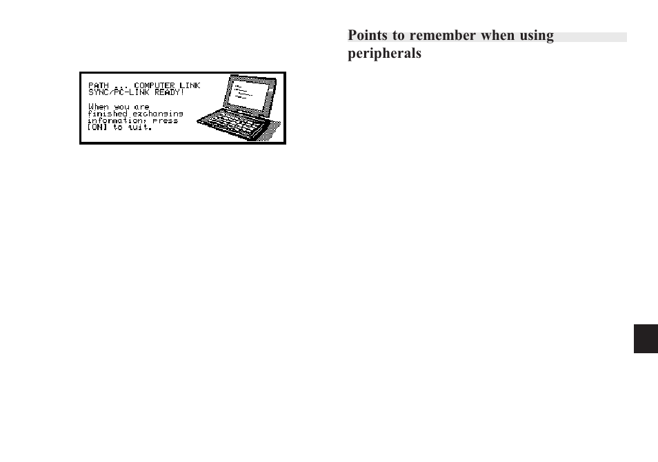 Points to remember when using peripherals | Sharp OZ-640 User Manual | Page 80 / 102