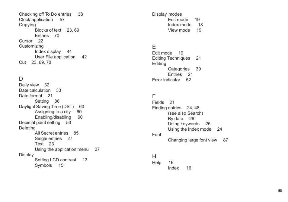 Sharp OZ-640 User Manual | Page 96 / 102