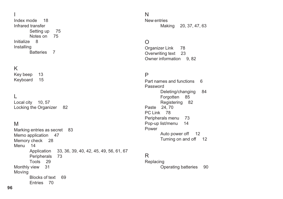 Sharp OZ-640 User Manual | Page 97 / 102