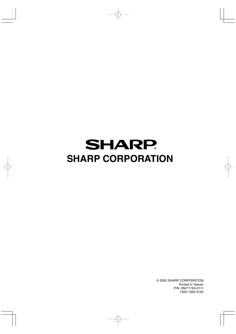 Sharp corporation | Sharp LL-T17A3 User Manual | Page 132 / 132