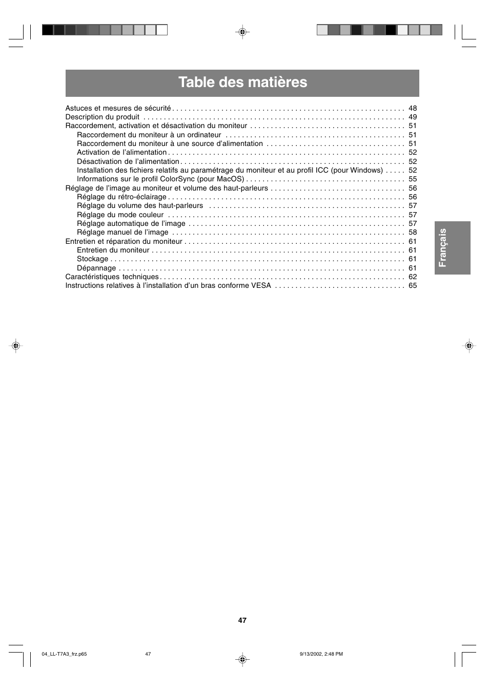 Sharp LL-T17A3 User Manual | Page 47 / 132