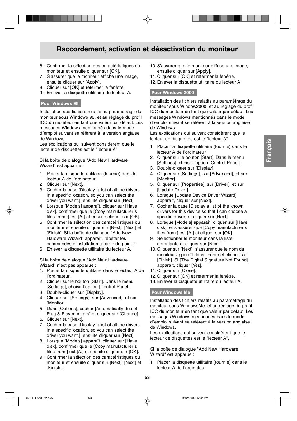 Sharp LL-T17A3 User Manual | Page 53 / 132