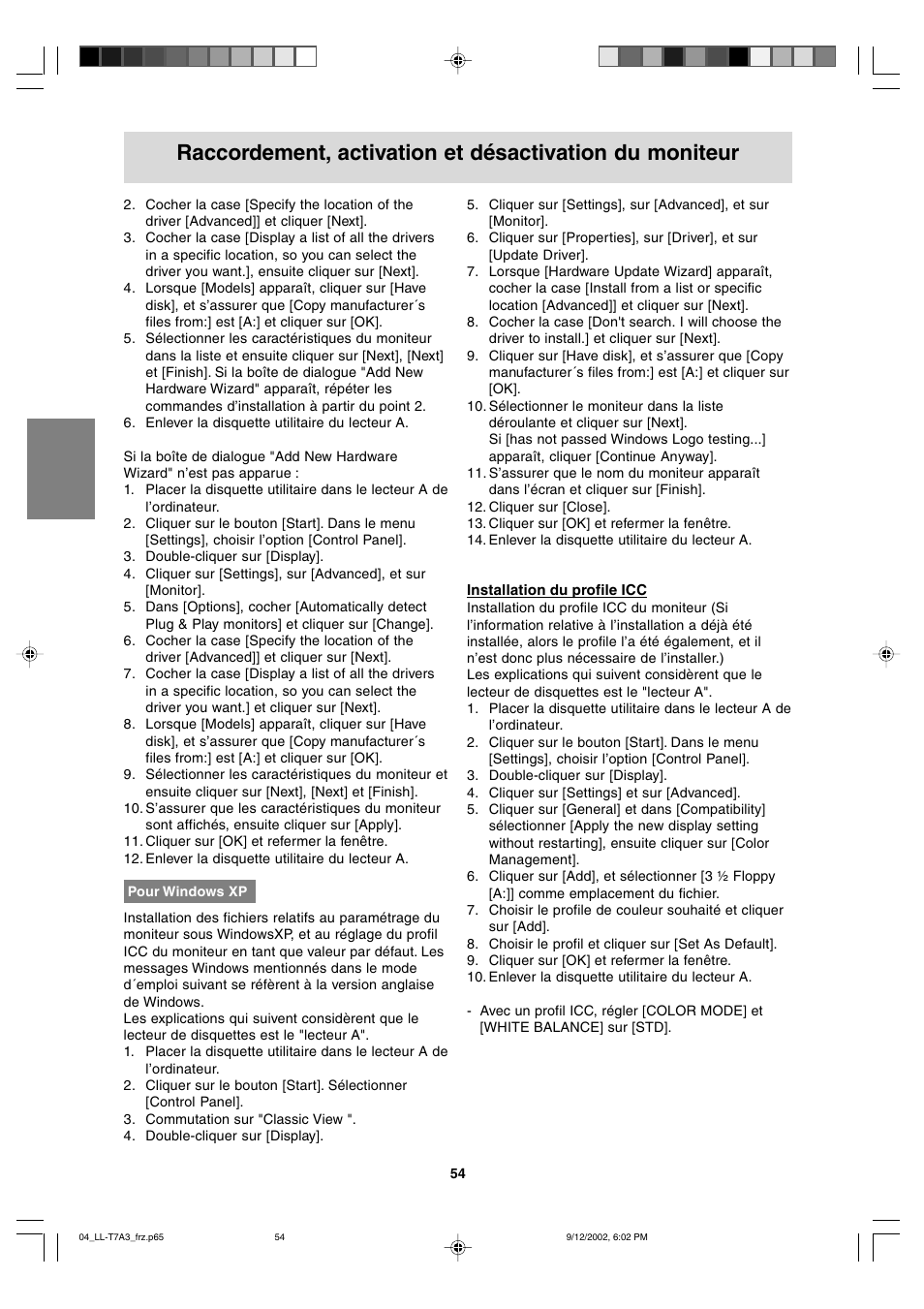Sharp LL-T17A3 User Manual | Page 54 / 132
