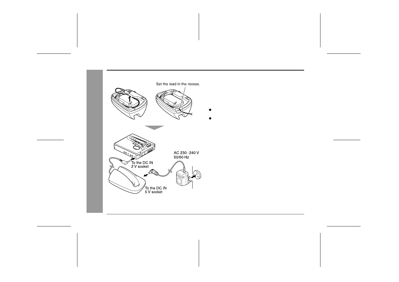 Using with the ac adaptor, Pr ep ar ati o n | Sharp MD-MT888H User Manual | Page 12 / 64