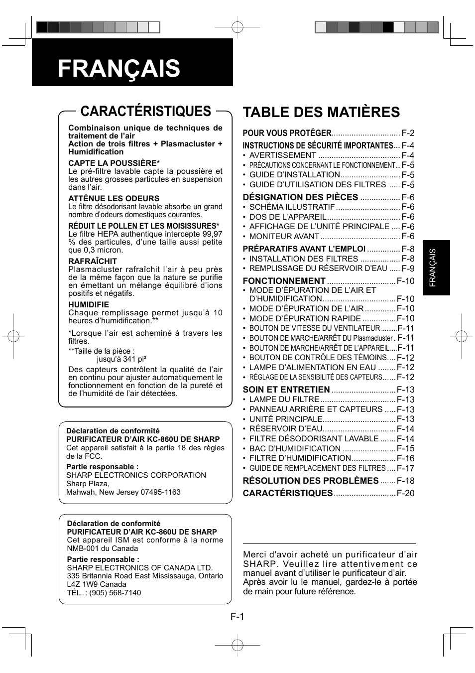 Sharp ENGLISHFRANAISESPAOL KC-860U User Manual | Page 27 / 68