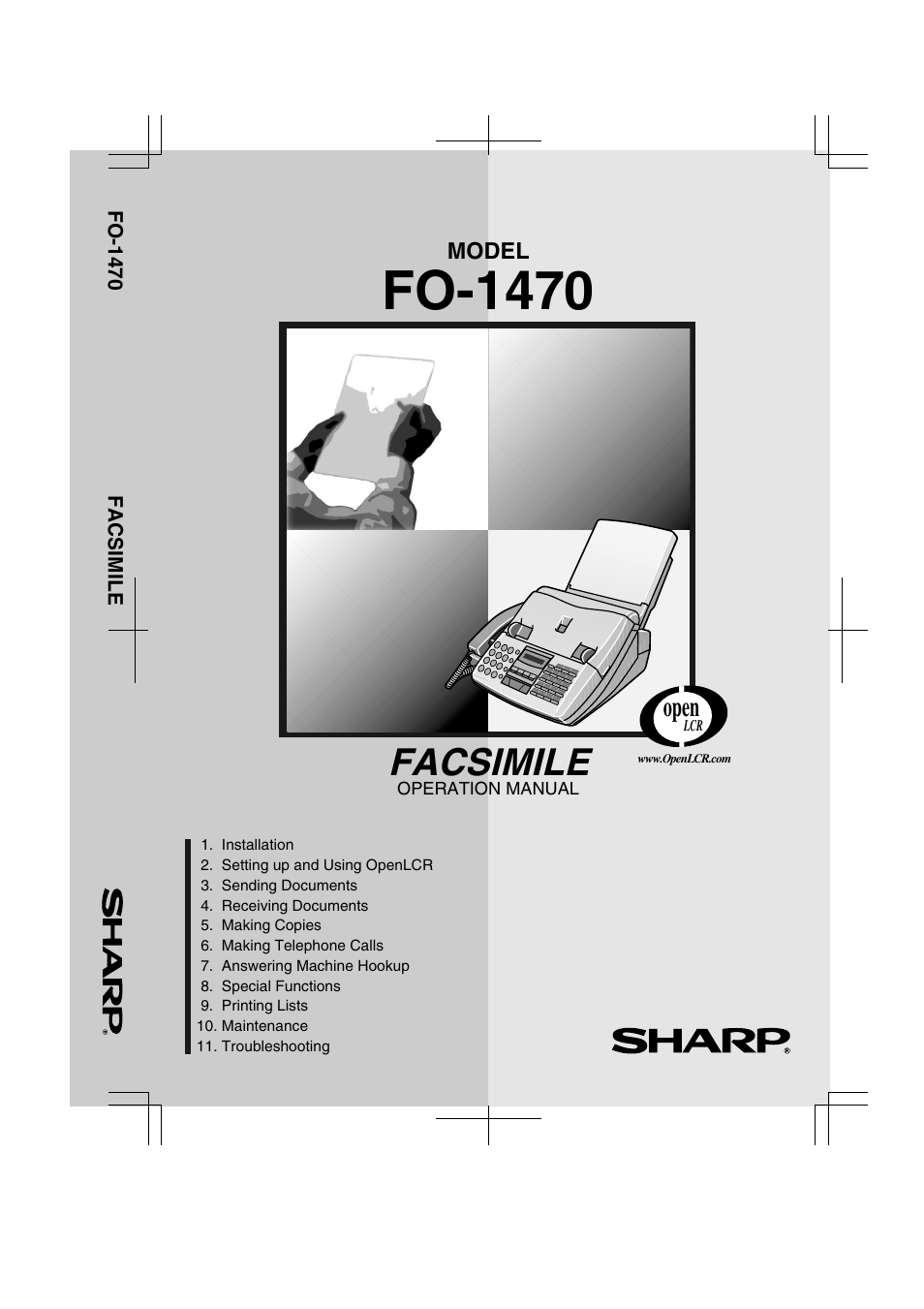 Sharp FO-1470 User Manual | 150 pages