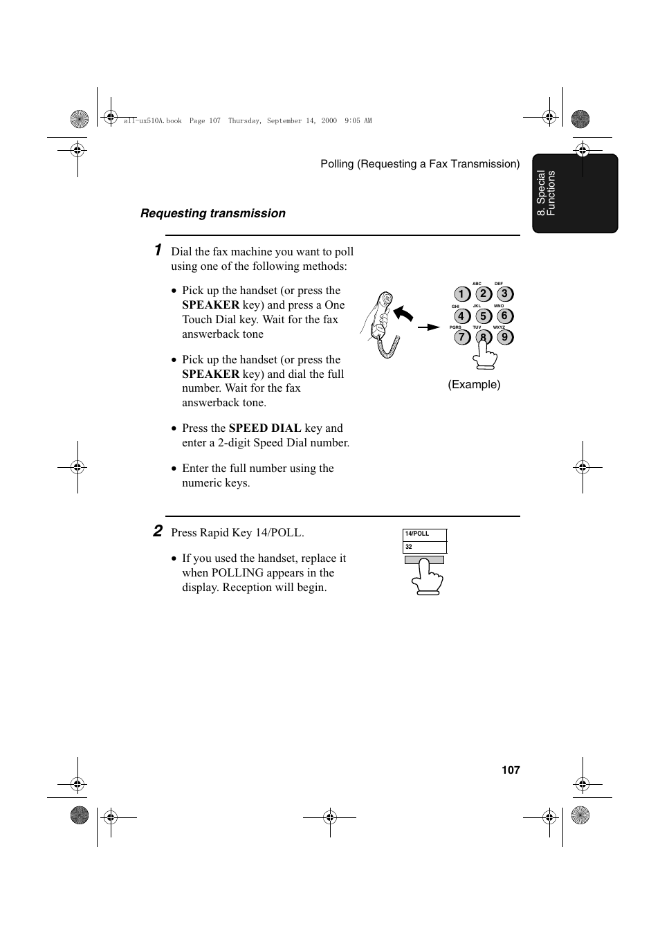 Sharp FO-1470 User Manual | Page 109 / 150