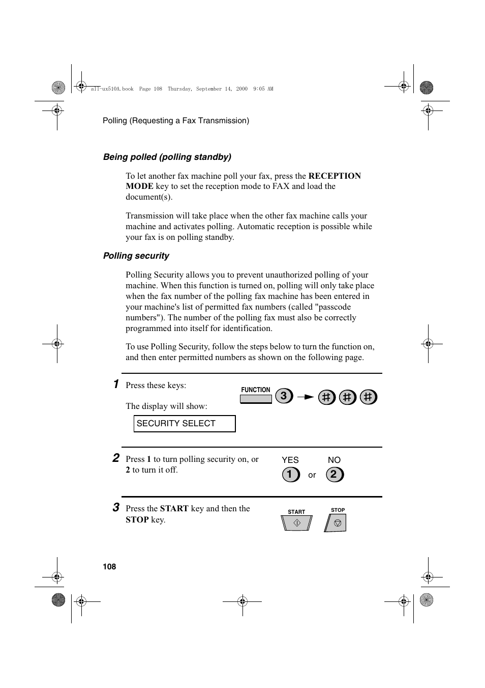 Sharp FO-1470 User Manual | Page 110 / 150