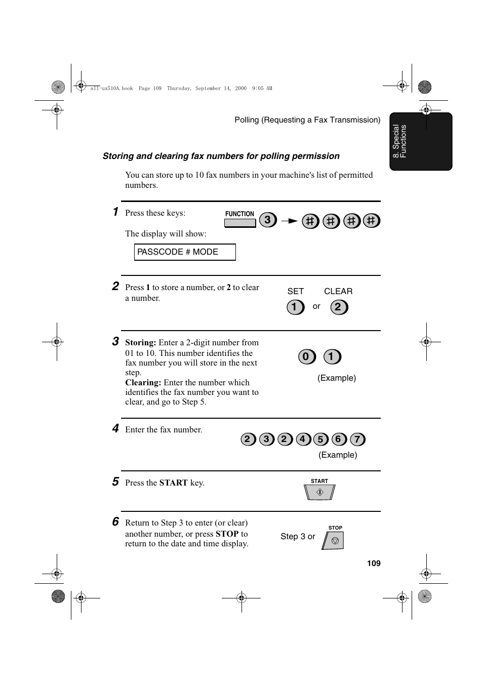 Sharp FO-1470 User Manual | Page 111 / 150