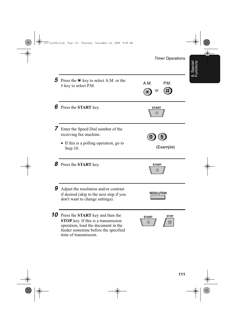 Sharp FO-1470 User Manual | Page 113 / 150