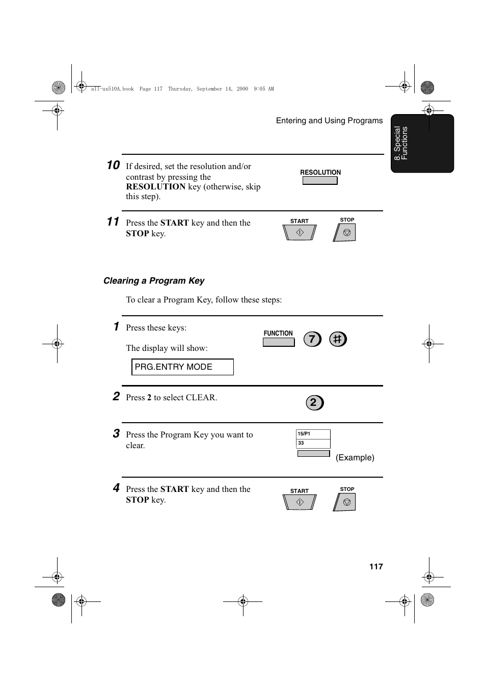 Sharp FO-1470 User Manual | Page 119 / 150