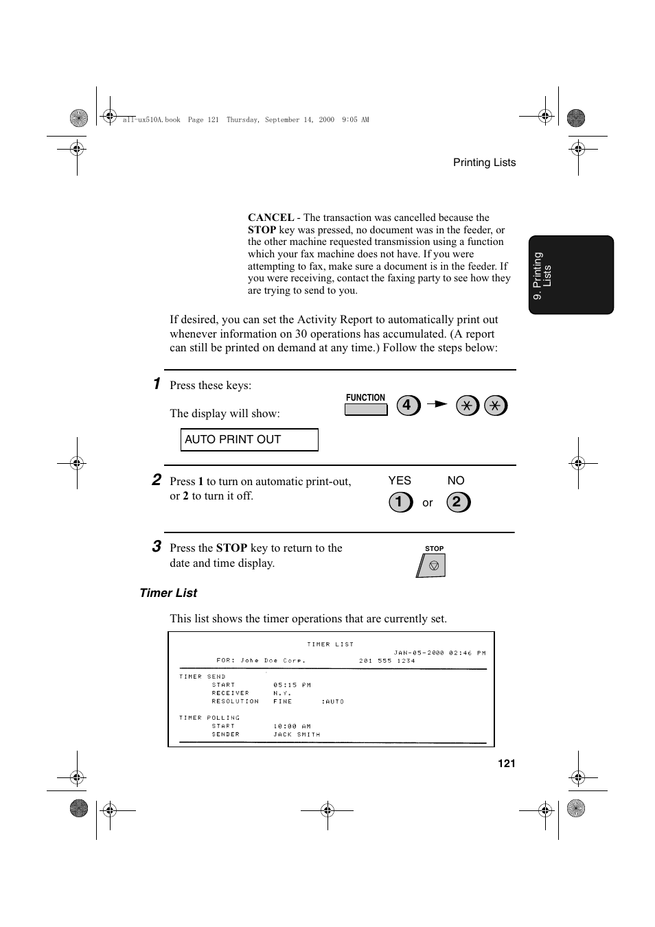 Sharp FO-1470 User Manual | Page 123 / 150