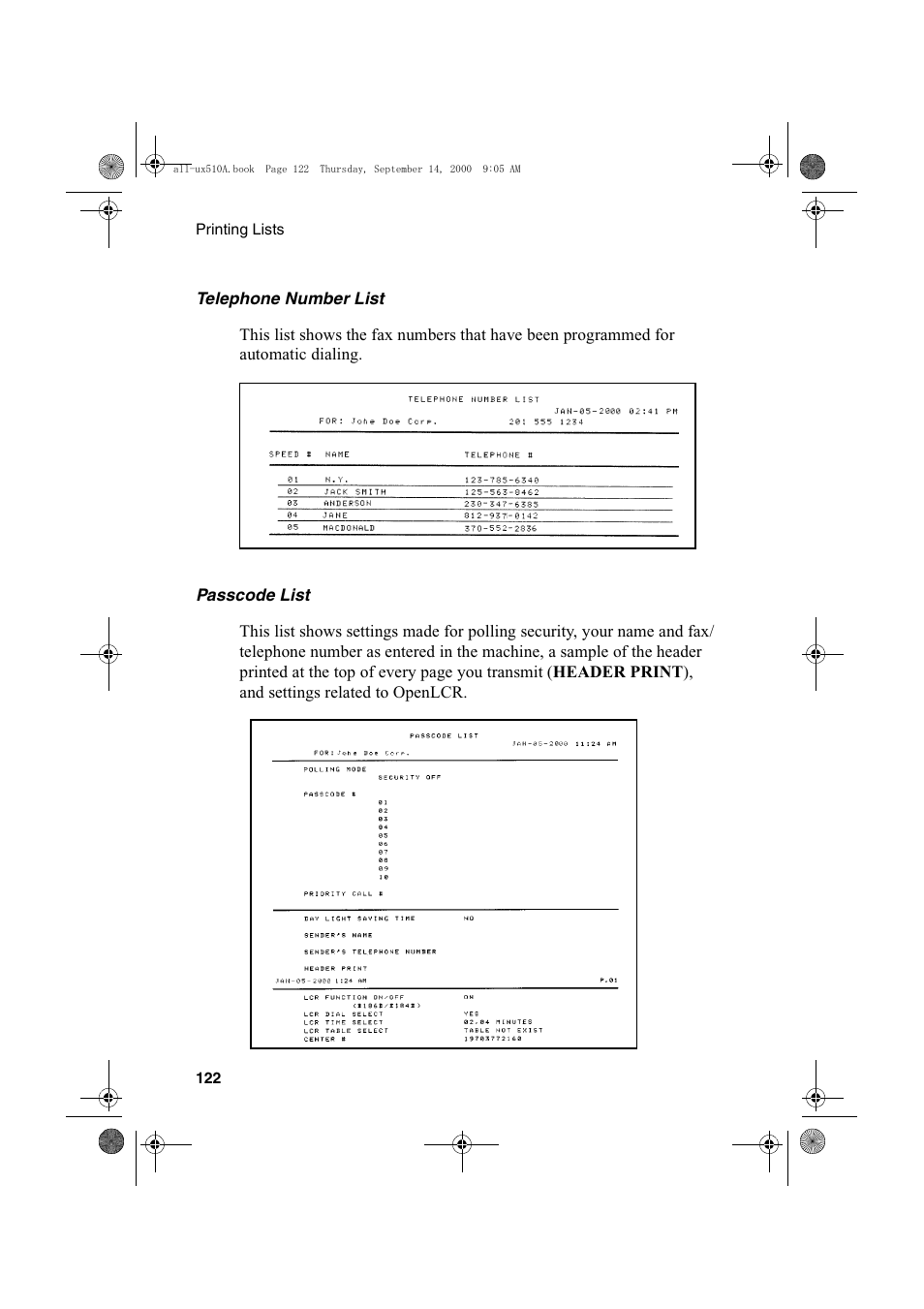 Sharp FO-1470 User Manual | Page 124 / 150