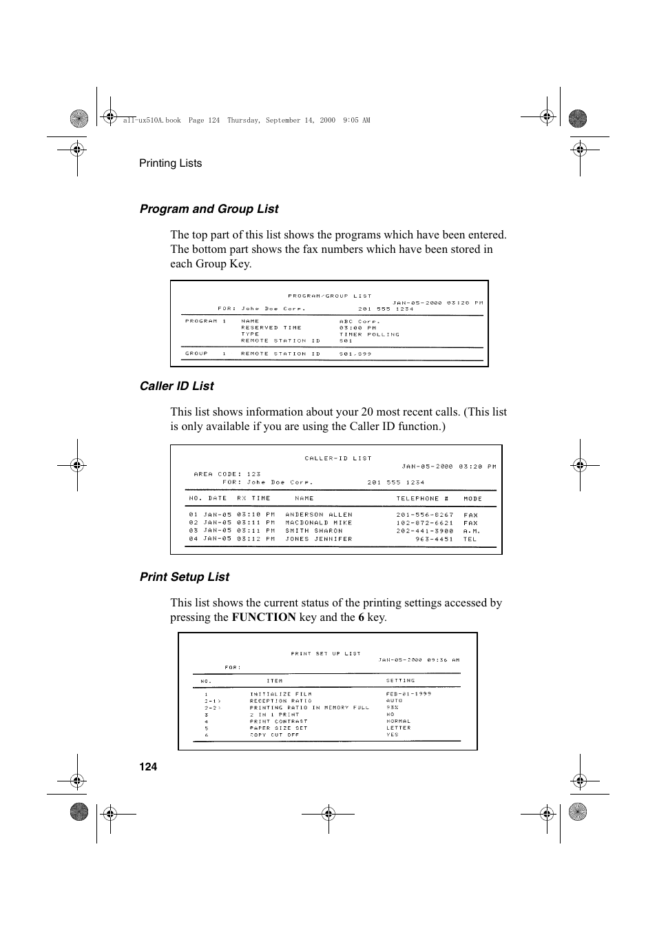 Sharp FO-1470 User Manual | Page 126 / 150